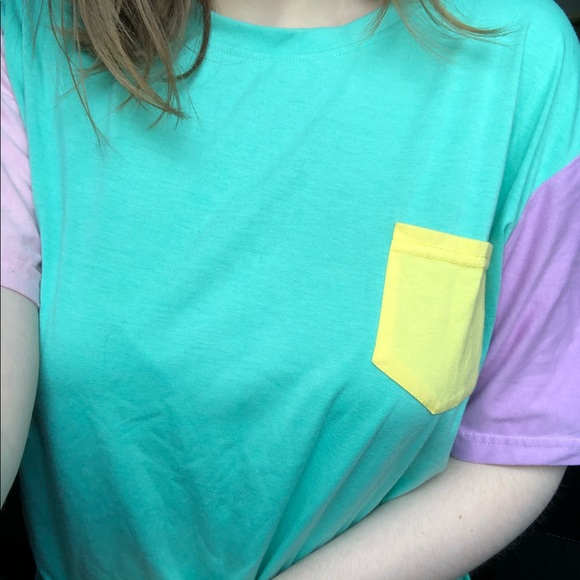 Colourblock t shirt - Picture 3 of 4